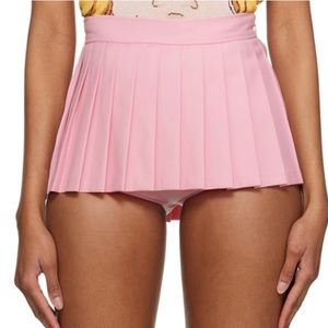 Pink Pushbutton Mini Skirt